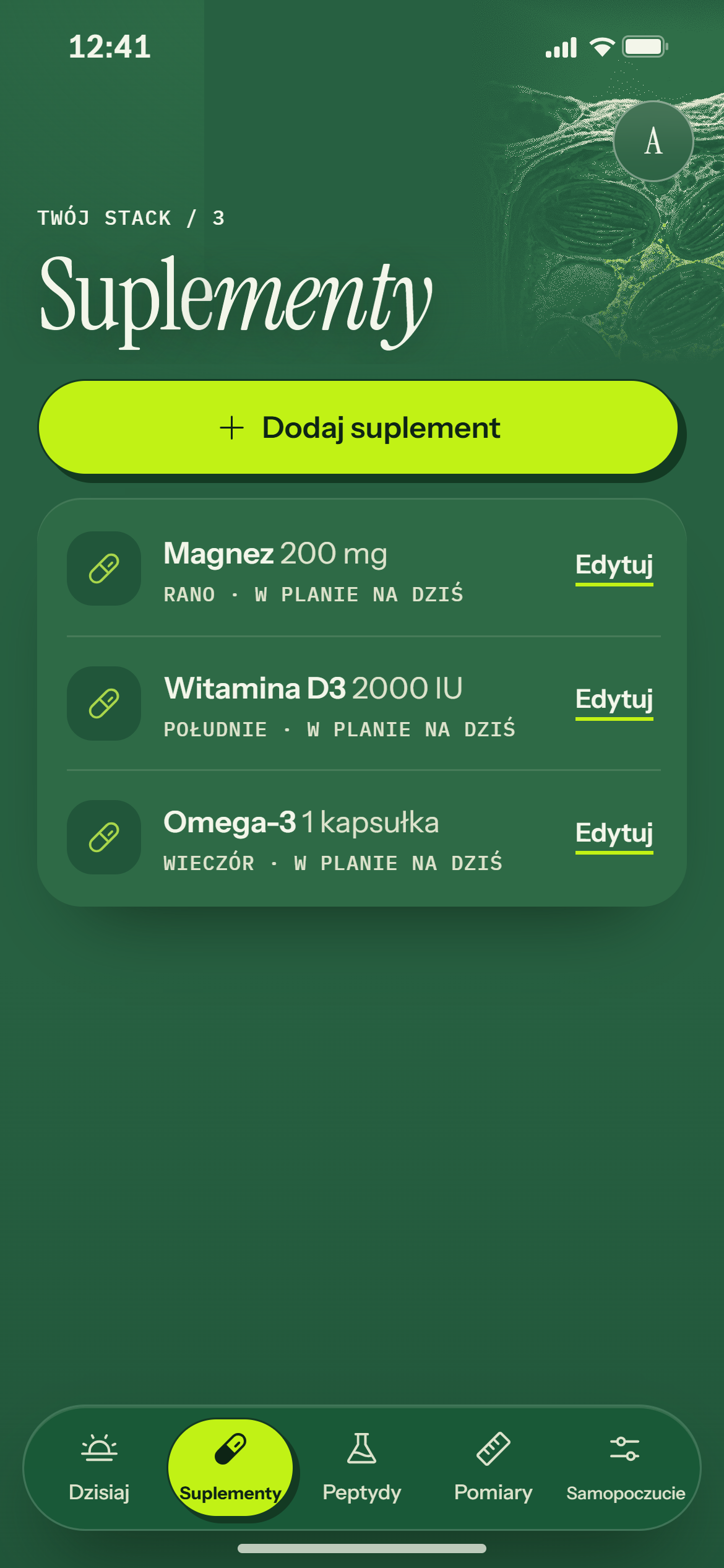 Suplementy